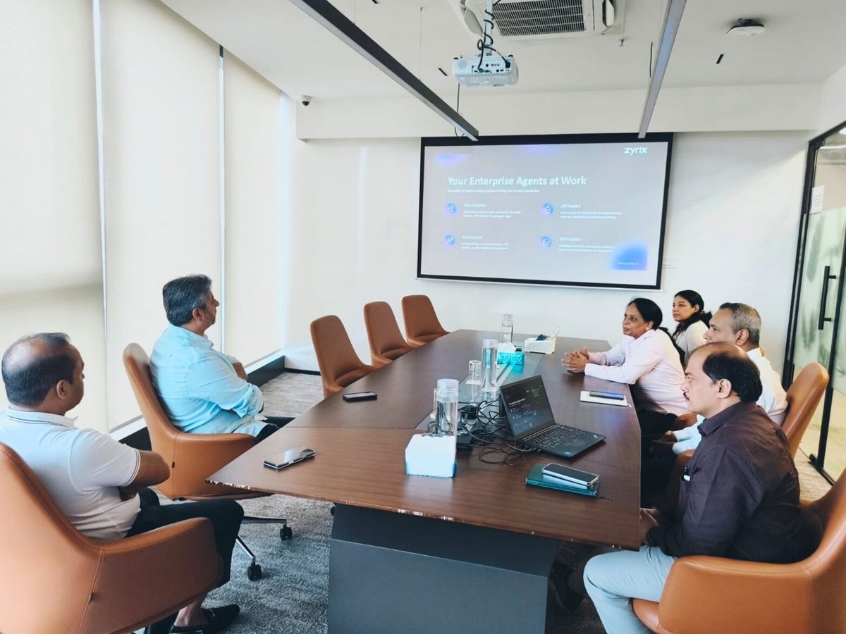 zyrixAILabs's tweet image. When collaboration meets innovation, ideas take flight. Honored to host Kunal Thapar at our GCC facility, Discussing how #AI &amp;amp; automation are reshaping #digitaltransformation.  

Here’s to partnerships that move tech forward. zyrix.ai 

#ZyrixAI #AgenticAI