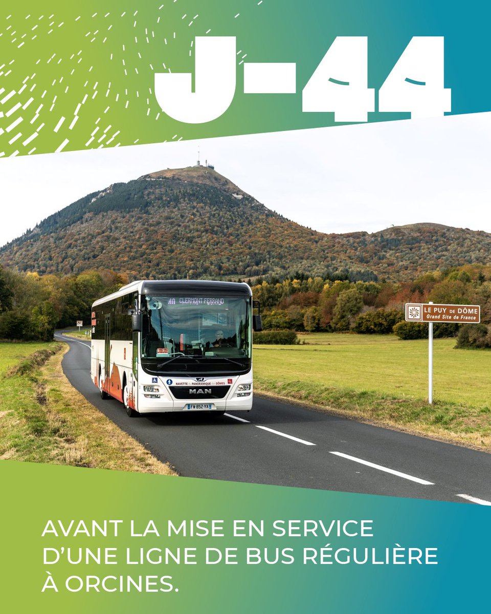 🚌 20 décembre : mise en service du nouveau réseau T2C.

L’actuelle navette Panoramique des Dômes, saisonnière, sera remplacée par la ligne P36 qui desservira la commune d’Orcines tout au long de l’année :

• tous les jours de la semaine
• 15 aller-retours par jour en semaine,