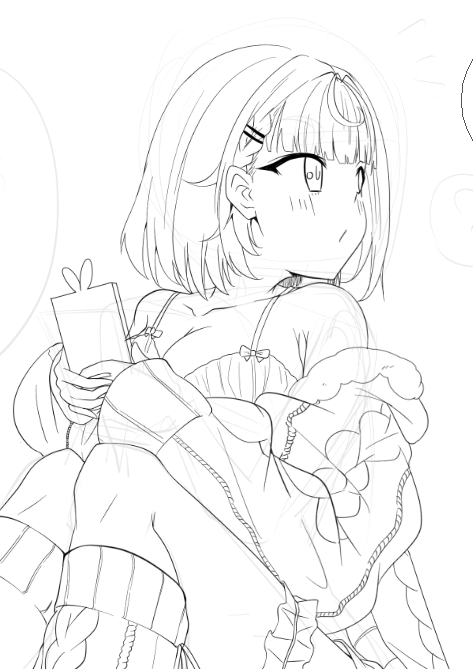 進捗～
hskw漫画の最終話描いてるます 