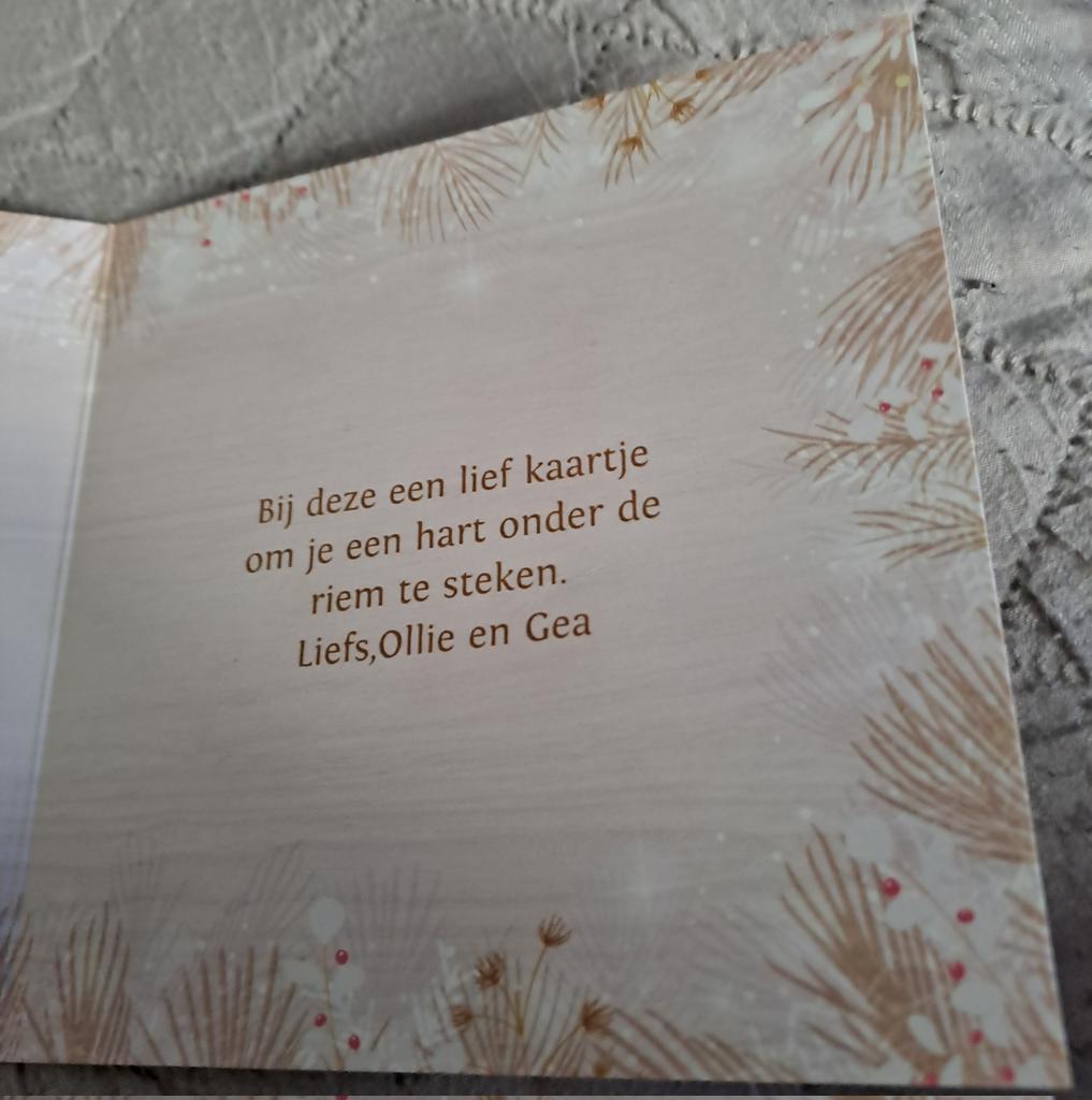 #Wybert  gister lief kaartje gekregen van Ollie en Gea. Knuffel kwam op het goede moment, fleurde en vrolijkte vrouwmensie van op❤️💞❤️

Vandaag CT-scan met contrastvloeistof en vtv 2 flesjes waterdrinken.