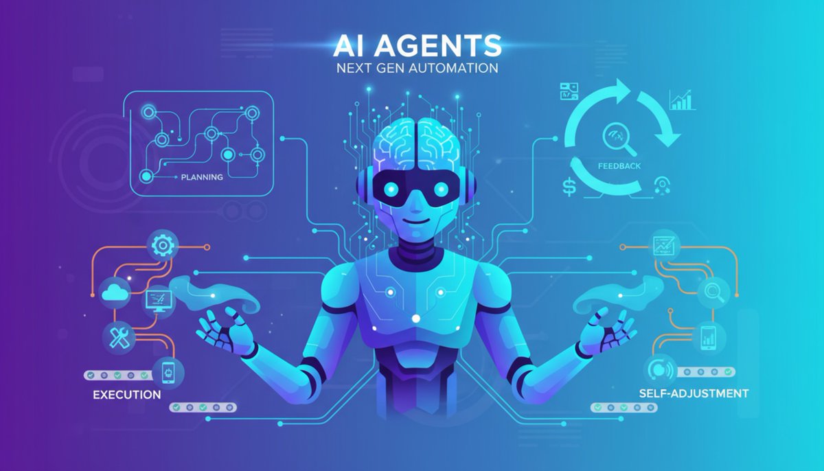 GridProtocolOrg's tweet image. AI Agents are more than just tools—they are the next generation of automation systems! 🤖

They are digital assistants capable of independently formulating plans, executing complex tasks across tools, and self-adjusting based on environmental feedback.