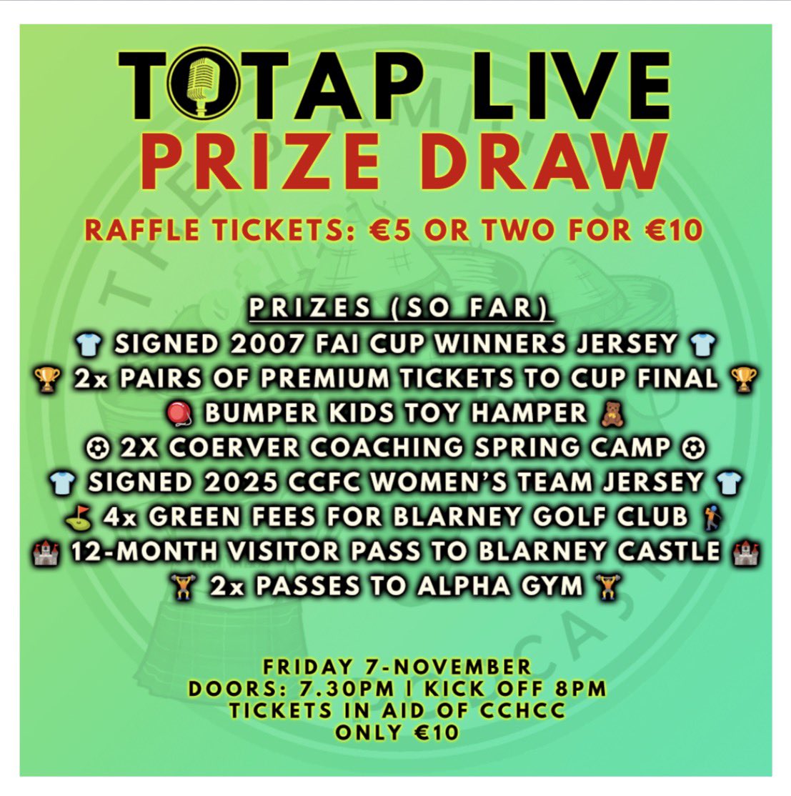 TheOther3Amigos's tweet image. IT’S ONE DAY AWAY!

Only a small handful of tickets left. 😱

TOTAP.ie/tickets 

#CCFC84 #TOTAP