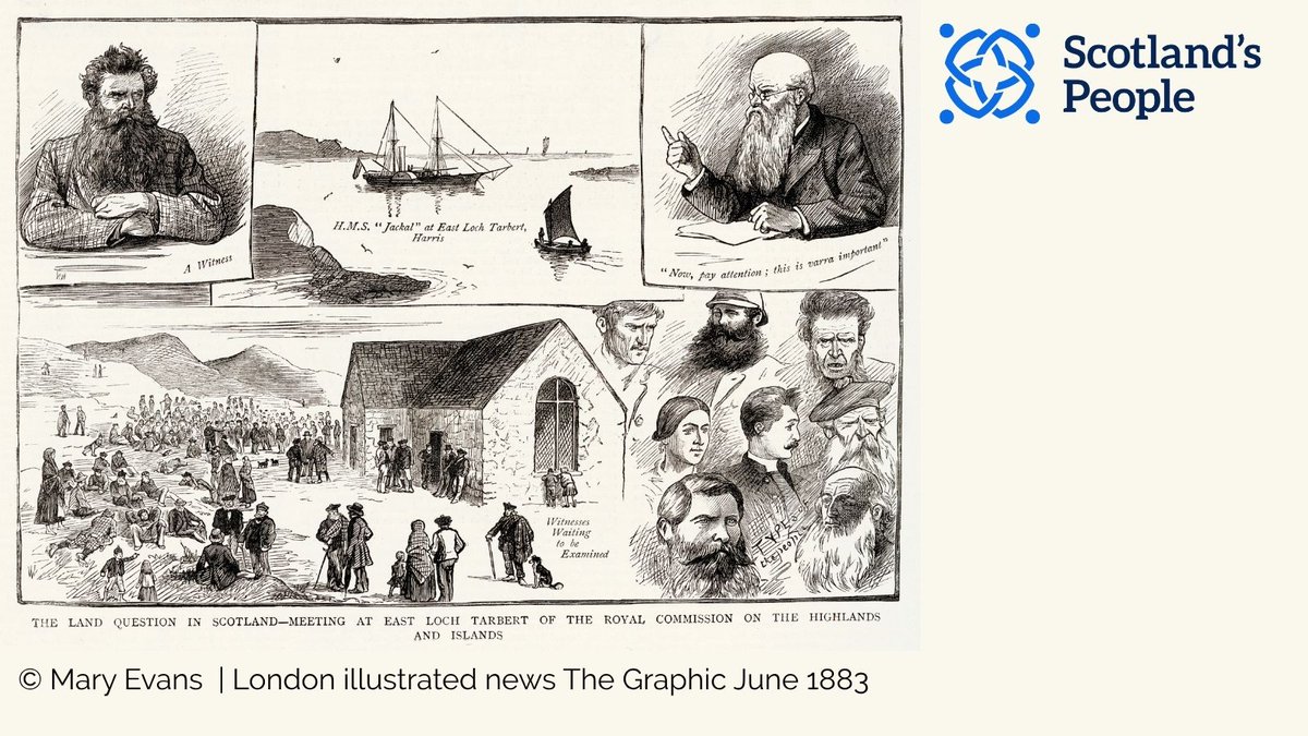ScotlandsPeople's tweet image. Get the most from our new records on Highland and Island crofters from the 1880s.

The Napier Commission records offer a treasure trove of information about the people who fought for land rights.

See the guide: bit.ly/NapierGuide