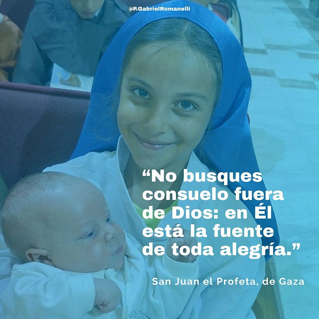 (Cartas espirituales, siglo VI) 
San Juan el Profeta, discípulo de los santos Barsanufio y Doroteo, fue guía espiritual de los monjes de Gaza en el siglo VI. Sus cartas enseñan la humildad, la paz del corazón y la alegría que sólo brota de Dios.