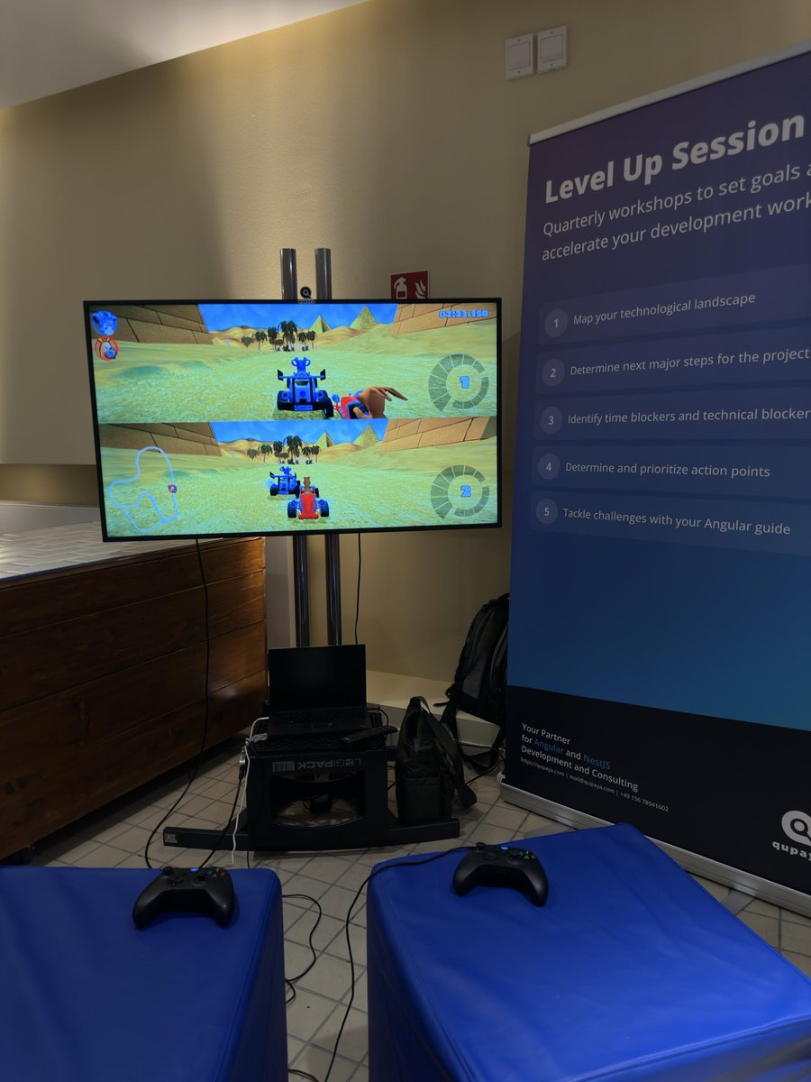 It's time! <a href="/ngdeconf/">NG-DE Conference</a> has finally started, and we're ready at our booth. 🚀 Come by, say hi, grab some swag, and play a round of SuperTux Kart with us! #ngde2025