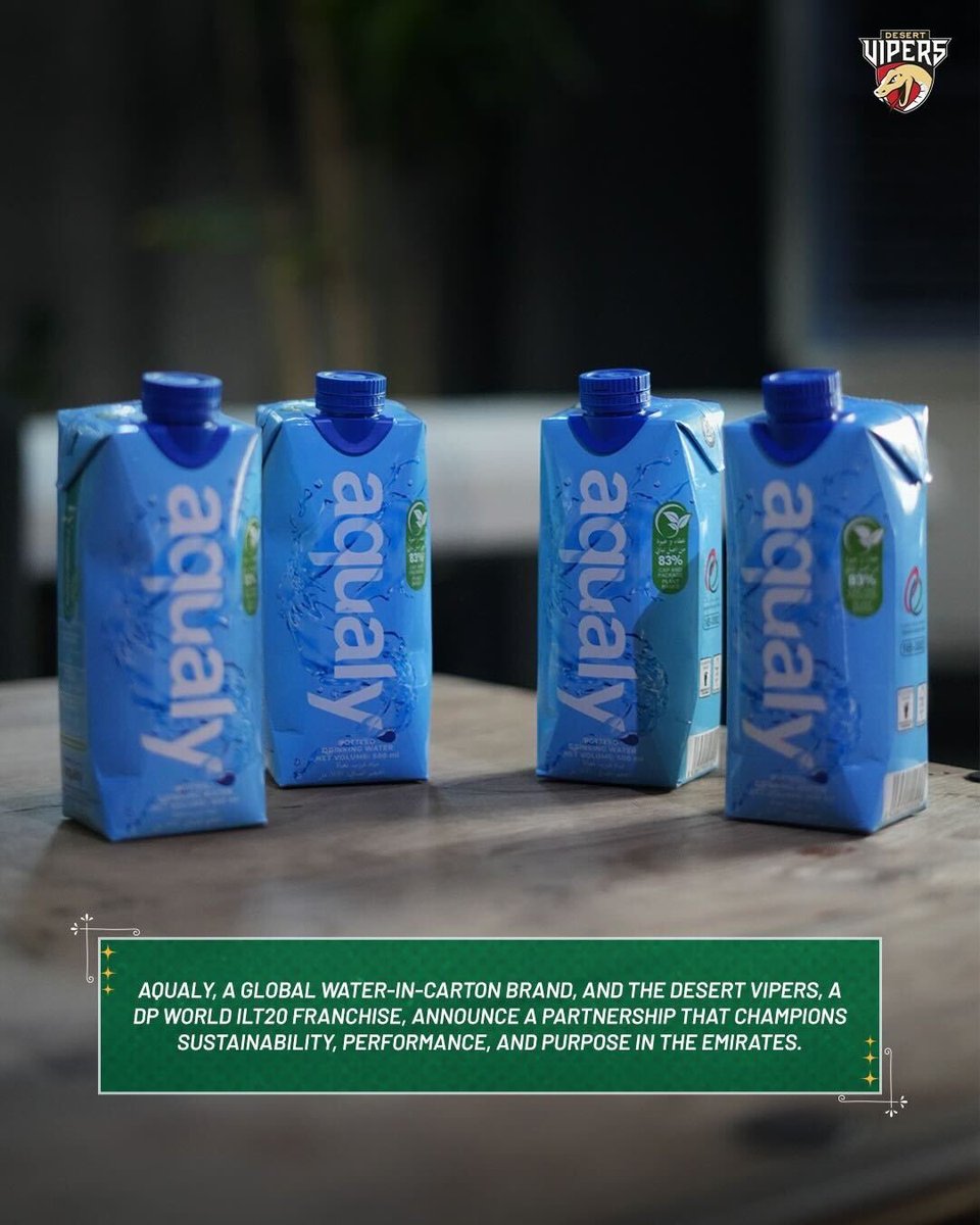 TheDesertVipers's tweet image. Packed with vision and responsibility! ✨

Bringing to you Aqualy as our Official Packaged Water Supplier. ♻️

#DesertVipers #FangsOut
