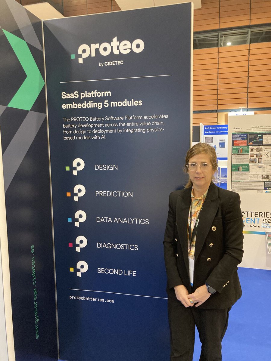 🔋 Last day at Batteries Event 2025!

📍 Batteries Event 2025, Lyon, France – Booth 43.

😉 Your shortcut to next-gen batteries starts with us. Let’s talk!

#CidetecEnergyStorage #GreenFuture #CIDETEC #BatteriesEvent #PROTEO #Digitalization #Modelling