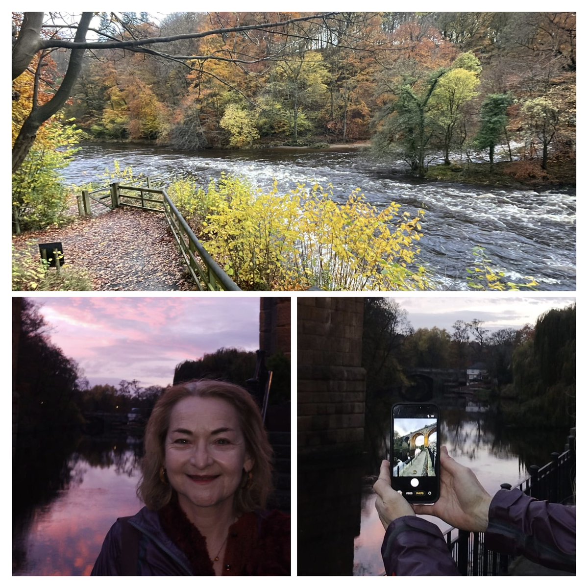 clothofnature's tweet image. Stepping out into the wilds of Yorkshire again today, in search of copper, gold… and a healthy, rosy glow!
Yesterday, the rivers sparkled, the woodlands glowed ember-bright, and the sky blushed over the beauty of the world.
#YorkshireWilds #NatureForWellbeing #ClothOfNature