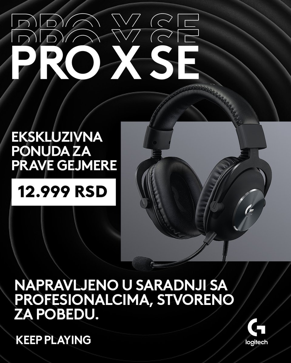 Gamesdoo's tweet image. Stigli Logitech PRO X modeli
Za gejmere koji igraju da pobede.
🖱 Superlight 2 SE – ultra lagan i precizan
🎧 PRO X SE Headset – čist zvuk + jasan voice chat
🚗 G923 – TRUEFORCE feedback za realniju vožnju
🚗 G29 Bundle – kompletan sim racing set po super ceni
#GameS #LogitechG