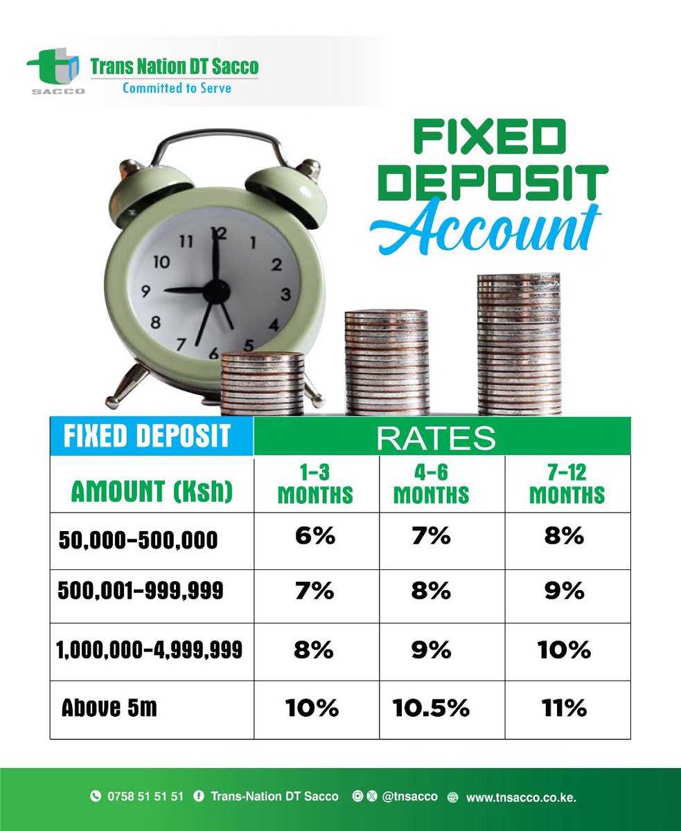 Let your money work for you with our fixed account