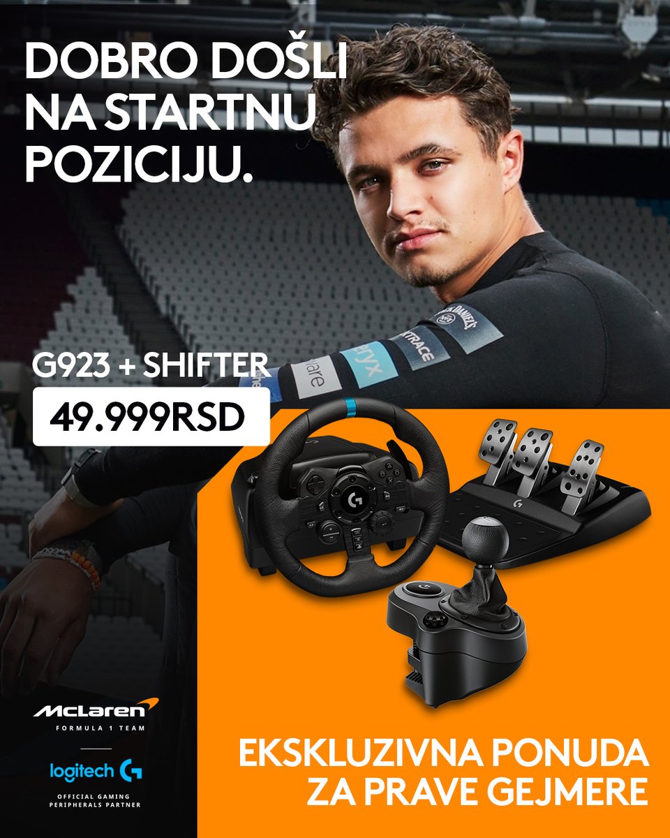 Gamesdoo's tweet image. Stigli Logitech PRO X modeli
Za gejmere koji igraju da pobede.
🖱 Superlight 2 SE – ultra lagan i precizan
🎧 PRO X SE Headset – čist zvuk + jasan voice chat
🚗 G923 – TRUEFORCE feedback za realniju vožnju
🚗 G29 Bundle – kompletan sim racing set po super ceni
#GameS #LogitechG