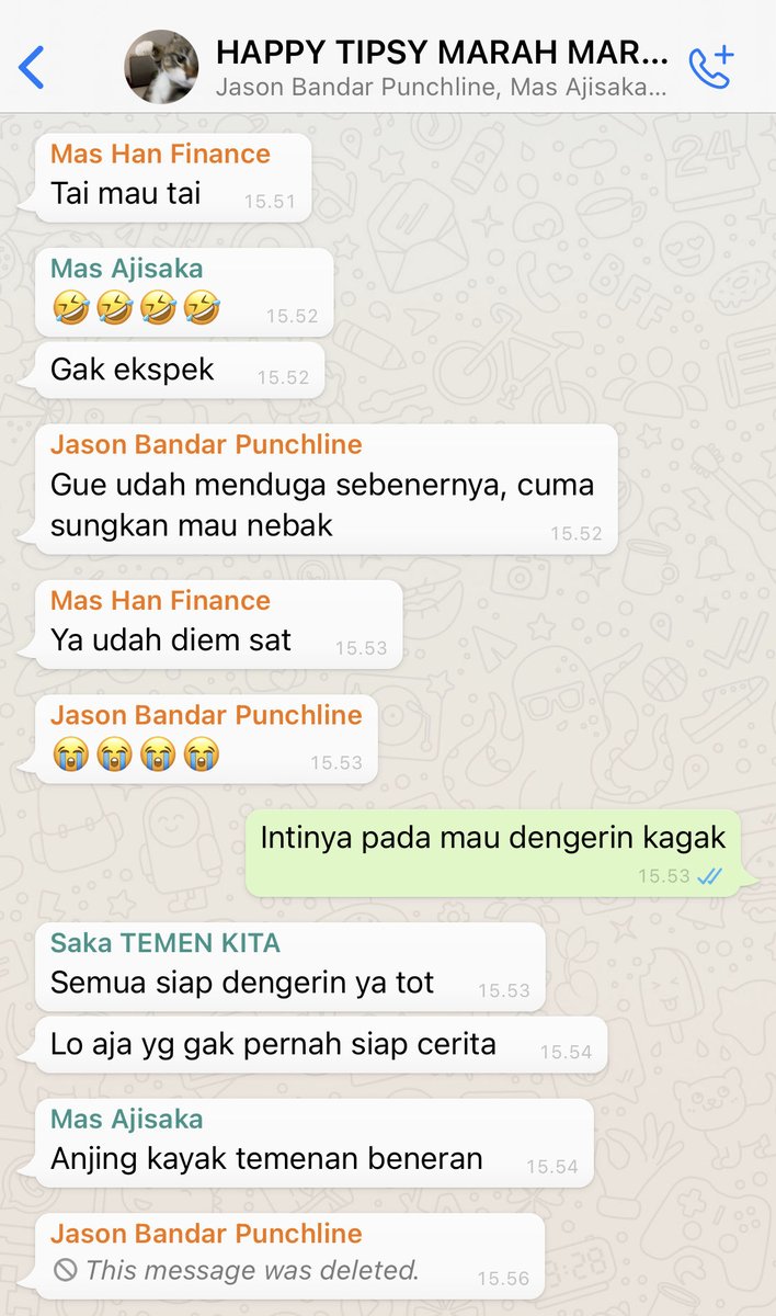 RRubyverse's tweet image. 229. Paham kan situasi kalo curhat di grup laknat ini bakalan gimana