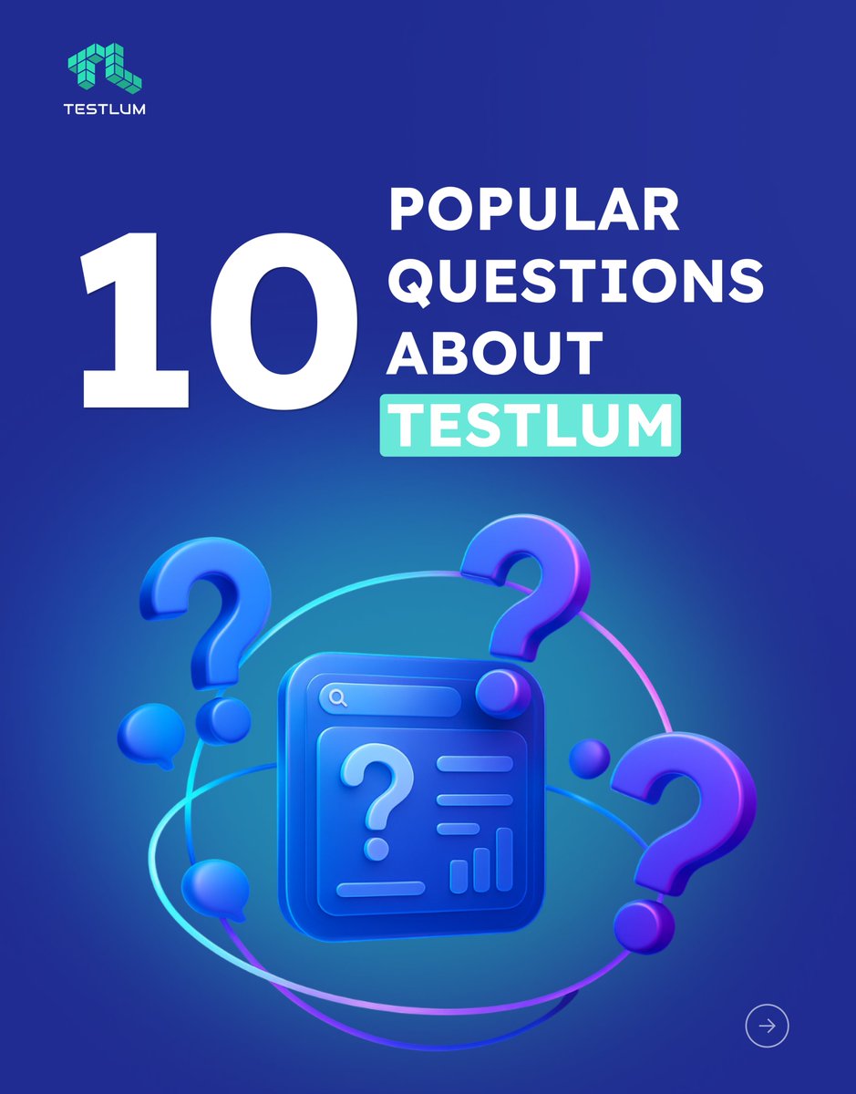 testlum's tweet image. FAQ: 10 Popular Questions about Testlum 🔎

Here are the most frequently asked questions from users getting started with Testlum. 
Reach out in Linkedin: linkedin.com/feed/update/ur… 

📩 Have questions? Contact us at contact@testlum.com! #TestAutomation #QA #CI #APITesting