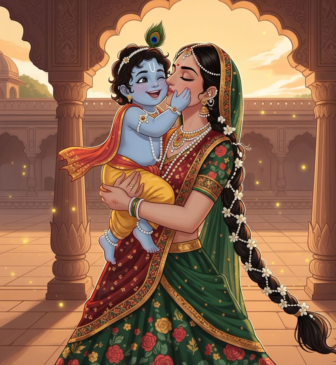 बाल गोपाल खेलत गली, माखन चुराए जाए ।
यशोदा मन मोहन भयो, हँसि हँसि लए लगाय ॥

छोटे गोपाल गलियों में खेलते हुए माखन चुराते हैं।
यशोदा माता उनके इस चंचलपन पर रुष्ट नहीं होतीं, बल्कि प्रेम से हँसते हुए उन्हें गोद में उठा लेती हैं।

    यशोदा नंदन बाल कृष्ण की जय हो