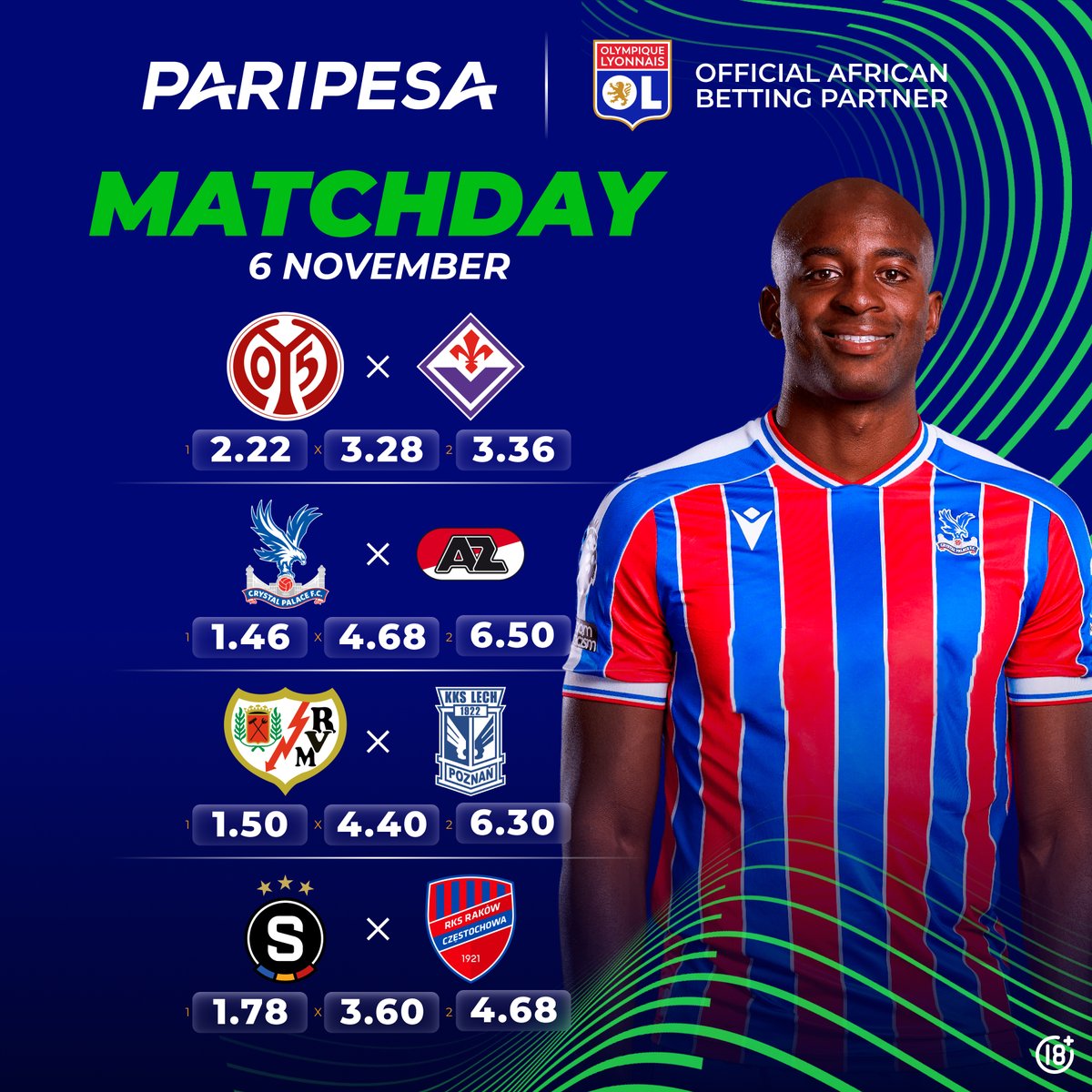 ⚡️CONFERENCE LEAGUE VIBES ARE HERE!

More European football tonight! 🔥
After the UCL drama and UEL thrill — it’s time to get hyped for the Conference League! 💥🏆

Who’s ready for late goals &amp; wild scorelines? 🤔
🔥 Bet smart with PariPesa: m.paripesa.bet/3ba205
