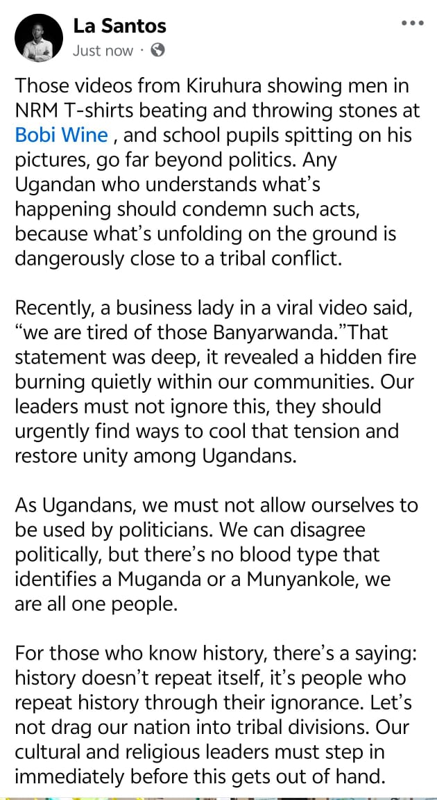 History doesn’t repeat itself, it’s people who repeat history through their ignorance.
<a href="/wmungadi1/">wmungadi@yahoo com</a> <a href="/haffiizu/">Mugisha Haffiizu</a> <a href="/SuunaKing_James/">MP UOT🇺🇬 🇰🇪🇹🇿🇸🇩🇵🇸</a> <a href="/Crystalsarah29/">Crystal</a> @