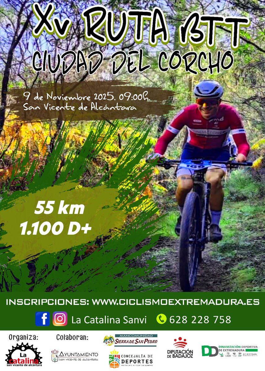 Posiblemente una de las rutas 🚵 más impresionante/sorprendente de Extremadura!📍San Vicente de Alc.
Seguro: la más cuidada por el <a href="/lacatalinasanvi/">La Catalina c.c.</a> 🙌🙌
#DINAMIZACIONDEPORTIVA 
#deporteynaturaleza
#ociosaludable