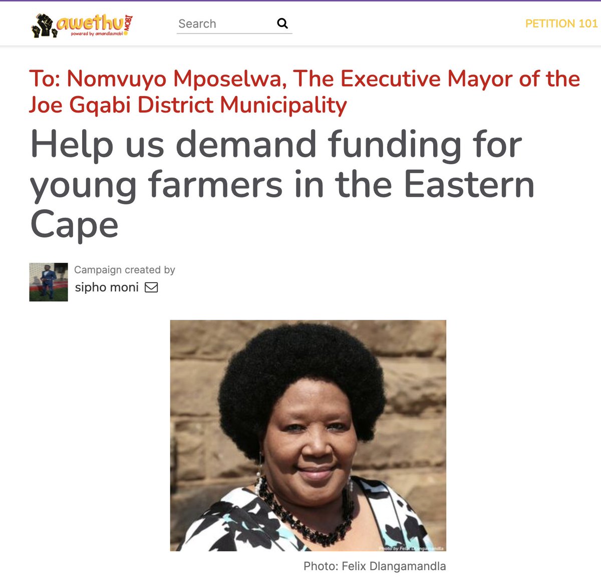 Young dedicated farmers in Hopedale, Eastern Cape, are urging the Executive Mayor of the Joe Gqabi District Municipality, Nomvulo Mposelwa, to allocate funding to support them. Currently, they have to travel to distant rivers to fetch water for their crops, as they lack access to