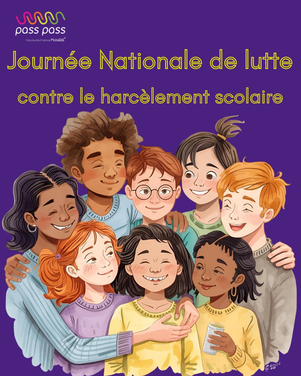 passpasshdf's tweet image. 🏫🎒Journée nationale de lutte contre le harcèlement scolaire🎒🏫

Aujourd&apos;hui, c&apos;est l&apos;occasion de rappeler combien la prévention et la lutte contre le harcèlement sont fondamentales pour permettre aux élèves d&apos;avoir une scolarité épanouie.