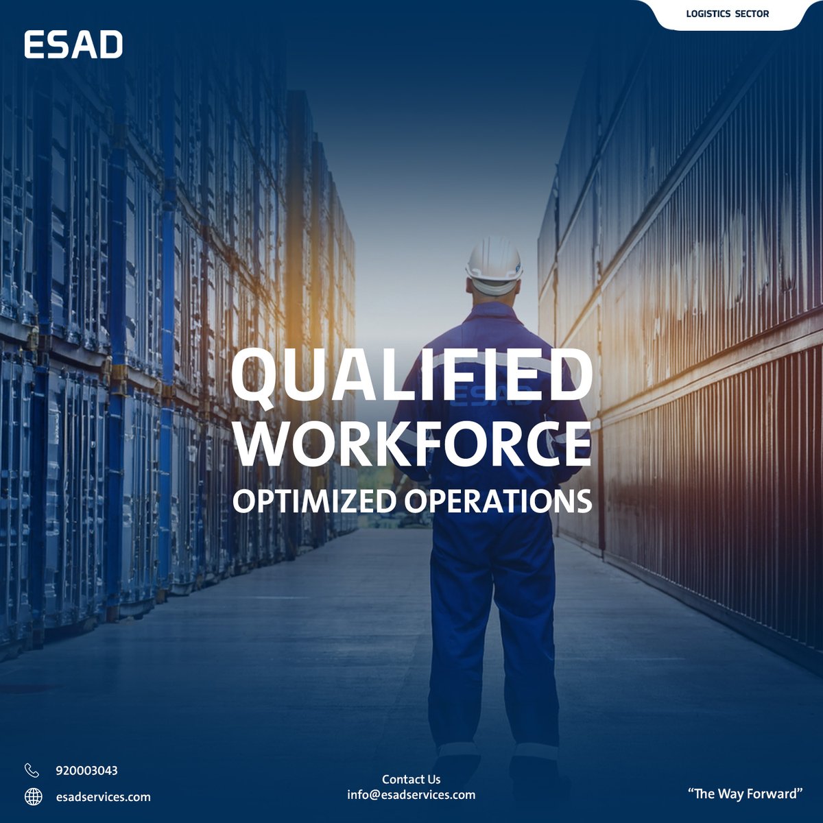 EsadServices's tweet image. At ESAD, we provide skilled and reliable logistics professionals who keep supply chains running smoothly and efficiently. From warehousing to transportation and delivery, our workforce ensures safety, precision, and productivity every step of the way.

#LogisticsSector
#ESADIS