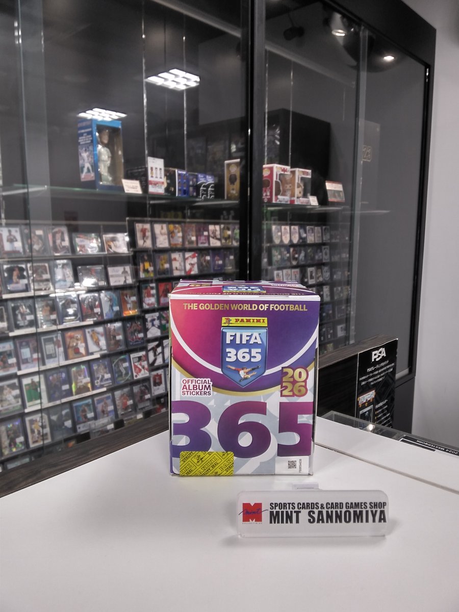 新商品入荷のお知らせ⚽️

2026 PANINI FIFA 365 STICKER COLLECTION

パニーニ社からFIFA公式サッカー・ステッカー・コレクション＆アルバムが再登場！