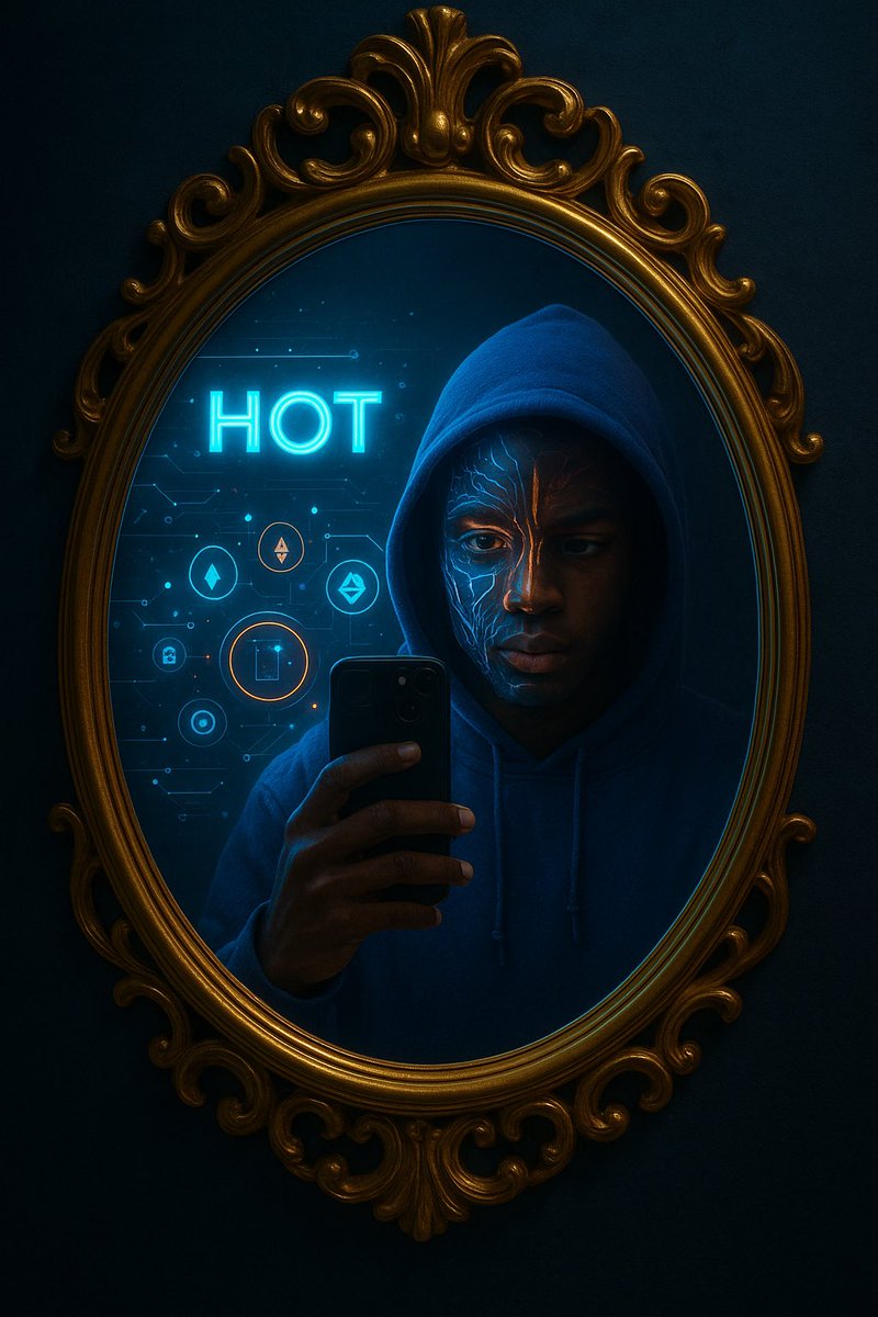 Dsaint010's tweet image. “Your identity, wallet, and world connected in one reflection. 🔥
Powered by #HotProtocol #Web3 #CryptoIdentity”