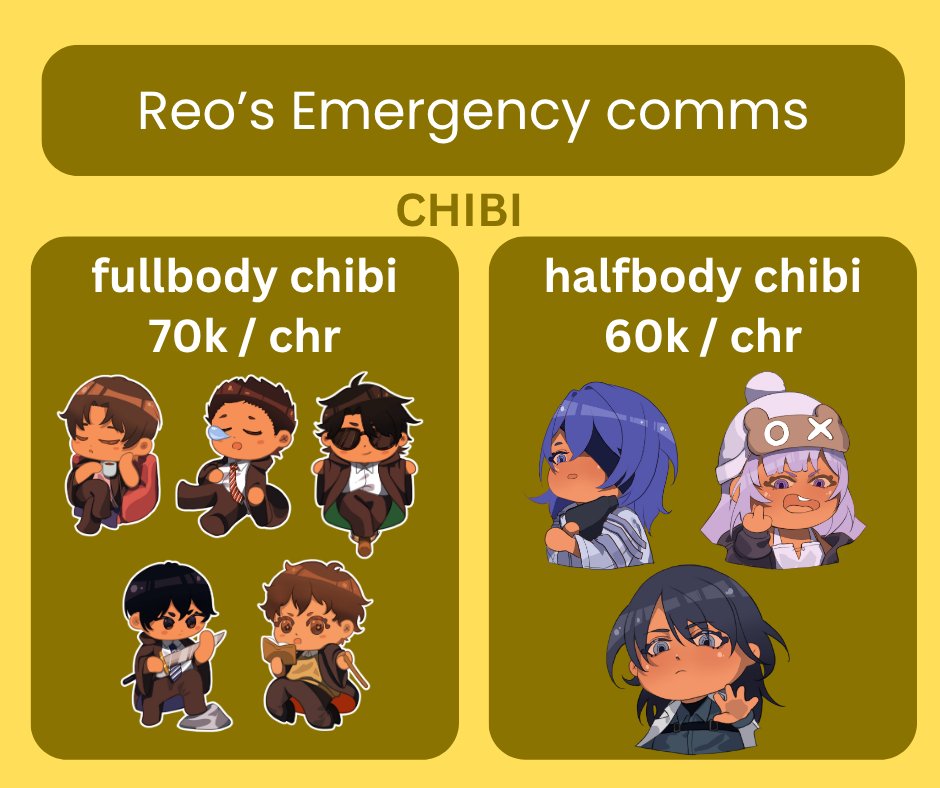 reoloot's tweet image. emergency comms (shares are appreciated)

ges maaf banget tapi aku ga sengaja rusakin layar tab aku, lagi butuh fund utk ganti (belum tau berapa)

aku buka 10 slot for chibi dan 5 slot untuk normal head shot, tolong ya :( dm if interested

pengerjaan 3-9 days #commsopen #artidn