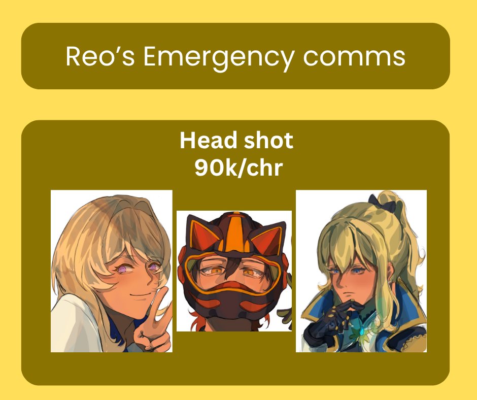 reoloot's tweet image. emergency comms (shares are appreciated)

ges maaf banget tapi aku ga sengaja rusakin layar tab aku, lagi butuh fund utk ganti (belum tau berapa)

aku buka 10 slot for chibi dan 5 slot untuk normal head shot, tolong ya :( dm if interested

pengerjaan 3-9 days #commsopen #artidn