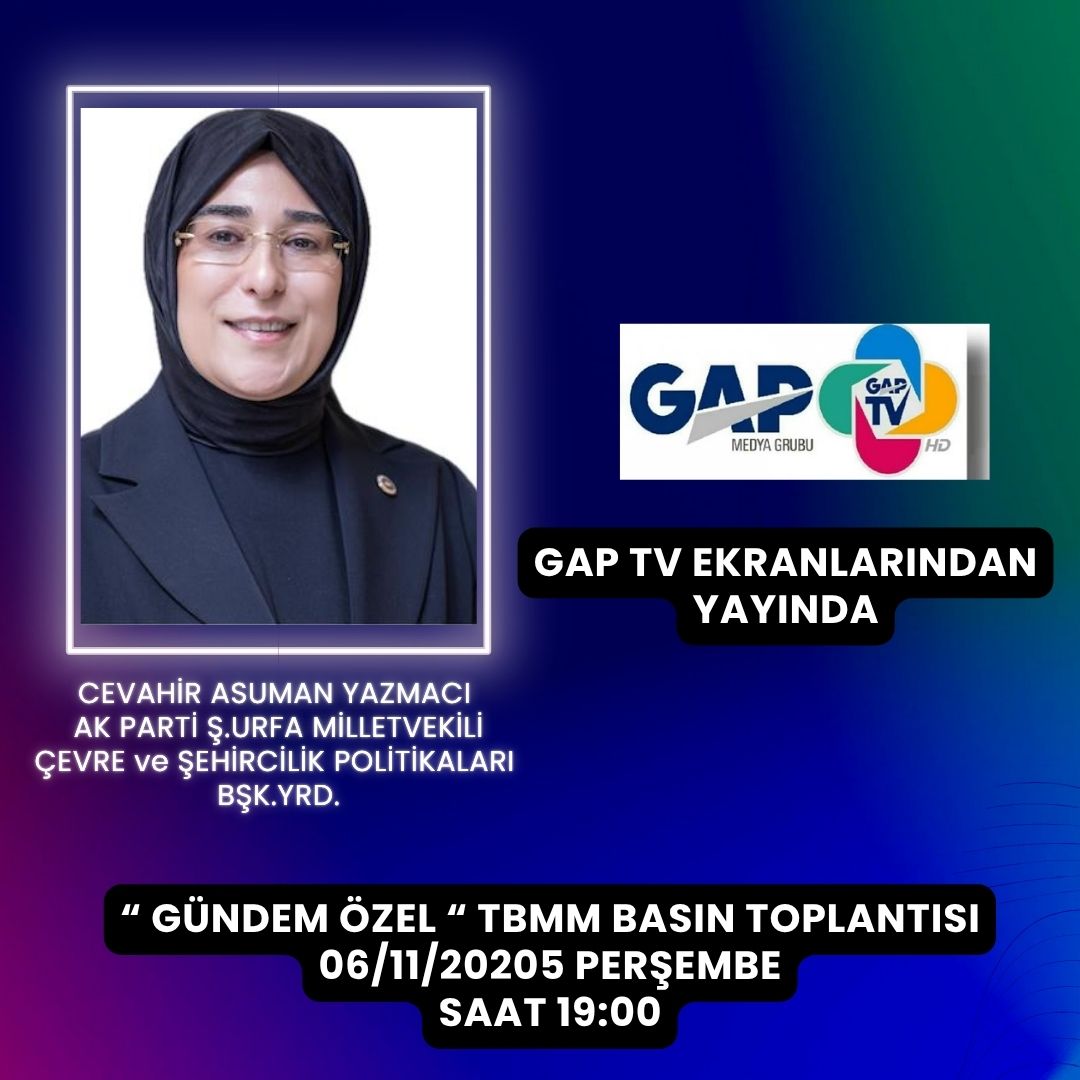 FErbulbul's tweet photo. Bu akşam GAP TV ekranlarında 
Sakın kaçırmayın bir basın aciklamasindan çok daha fazla tam bir manifesto dava şuuru bu olsa gerek.@CYAZMAC .@TBMMGenelKurulu .@Akparti .@ https://t.co/SUftjz3vXs