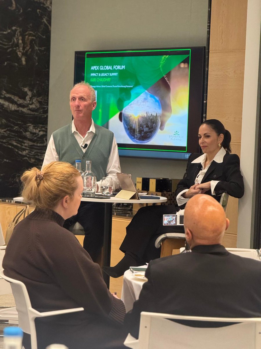 SF_FamilyOffice's tweet image. Earlier this week, Lowry Brescia, Associate Director – Family Office at our Miami office, teamed up with Kari Chaudhry, Founder of APEX Global Forum, to host an Impact and Legacy Summit at our London office. 

#usa #familyoffice #insights