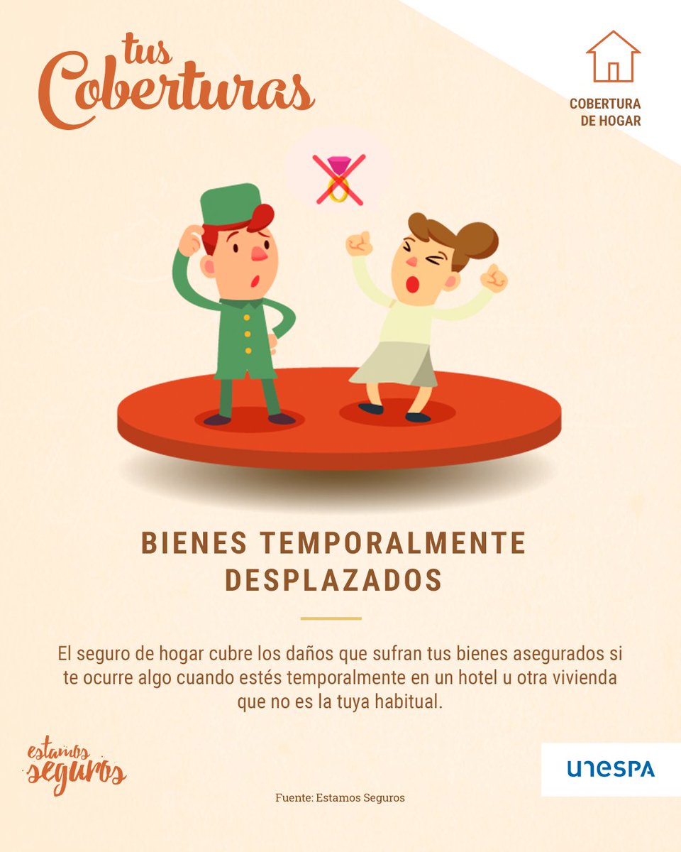 🏠🔒 ¿Qué ocurre con los bienes que tienes cubiertos por tu seguro de #hogar si se dañan cuando estás fuera de tu vivienda? No te preocupes, el #seguro se hace cargo. #TusCoberturas #EstamosSeguros

➡️ bit.ly/3pwcP73 ⬅️