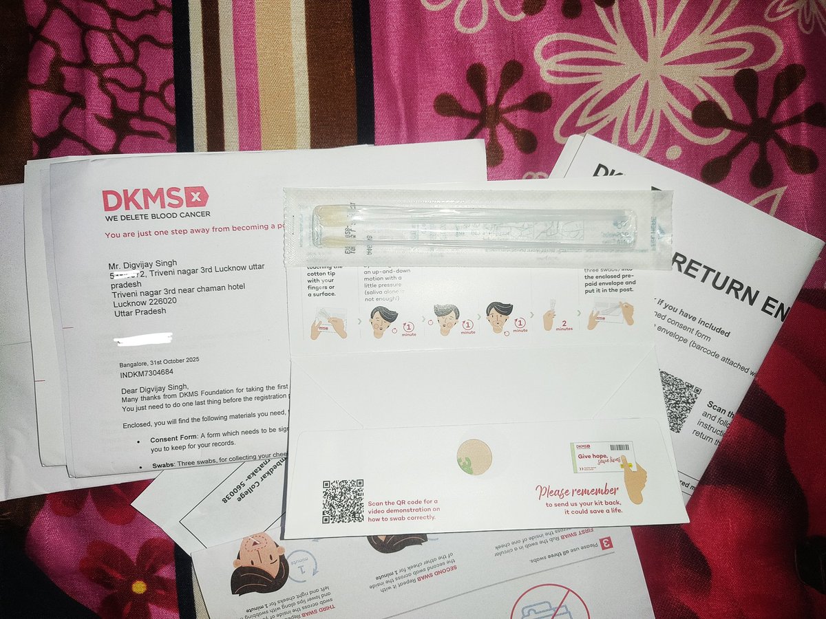 digvijayy_91's tweet image. Hi Dhruv,
I watched your video about DKMS and ordered my swap kit after watching it.
You inspired me to help people suffering from blood cancer — thank you so much for that.
Keep bringing such positive change to society. 🙏
@dhruv_rathee 
#wedeletebloodcancer
#dkms