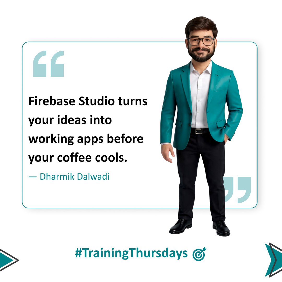 SeafluxTech's tweet image. #TrainingThursdays | Week 16: Firebase Studio by Google

This week, Dharmik Dalwadi explored Firebase Studio, Google’s AI tool to build, test and deploy apps in your browser.

AI meets simplicity
🔗 seaflux.tech/blogs/firebase…

#FirebaseStudio #GoogleAI #Seaflux #TrainingThursdays