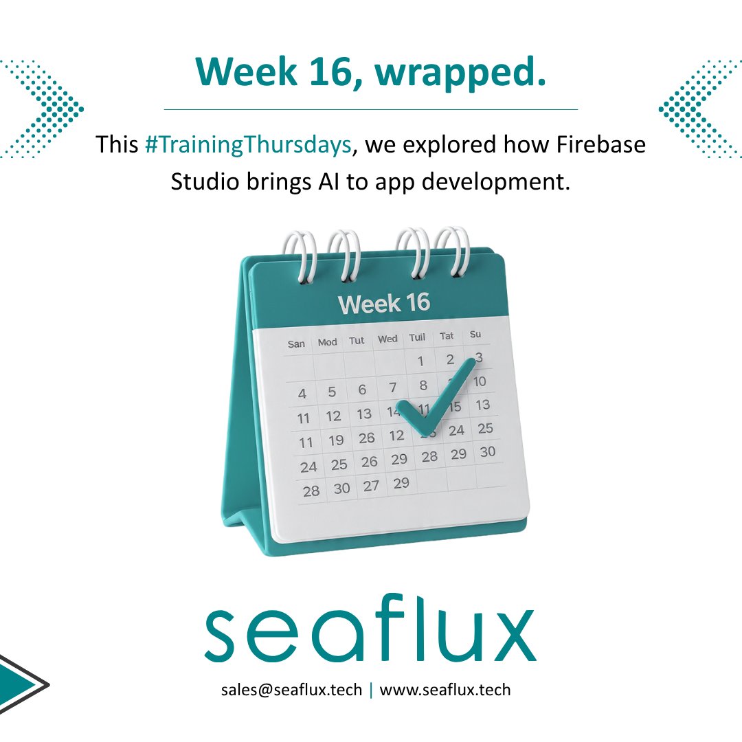SeafluxTech's tweet image. #TrainingThursdays | Week 16: Firebase Studio by Google

This week, Dharmik Dalwadi explored Firebase Studio, Google’s AI tool to build, test and deploy apps in your browser.

AI meets simplicity
🔗 seaflux.tech/blogs/firebase…

#FirebaseStudio #GoogleAI #Seaflux #TrainingThursdays