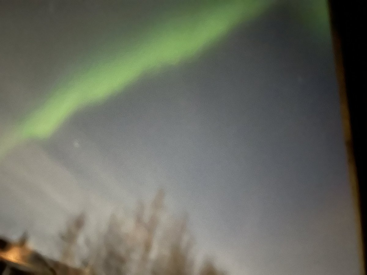 Some nice northern lights in the hood tonight