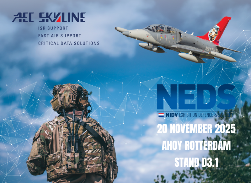 The NIDV Exhibition Defence &amp; Security takes place in Ahoy Rotterdam on 20 November and we are pleased to announce that, backed by its trusted business partners, <a href="/AEC_Skyline/">AEC Skyline</a> will show its growing range of advanced contract air and C4ISR services and products at stand D3.1.