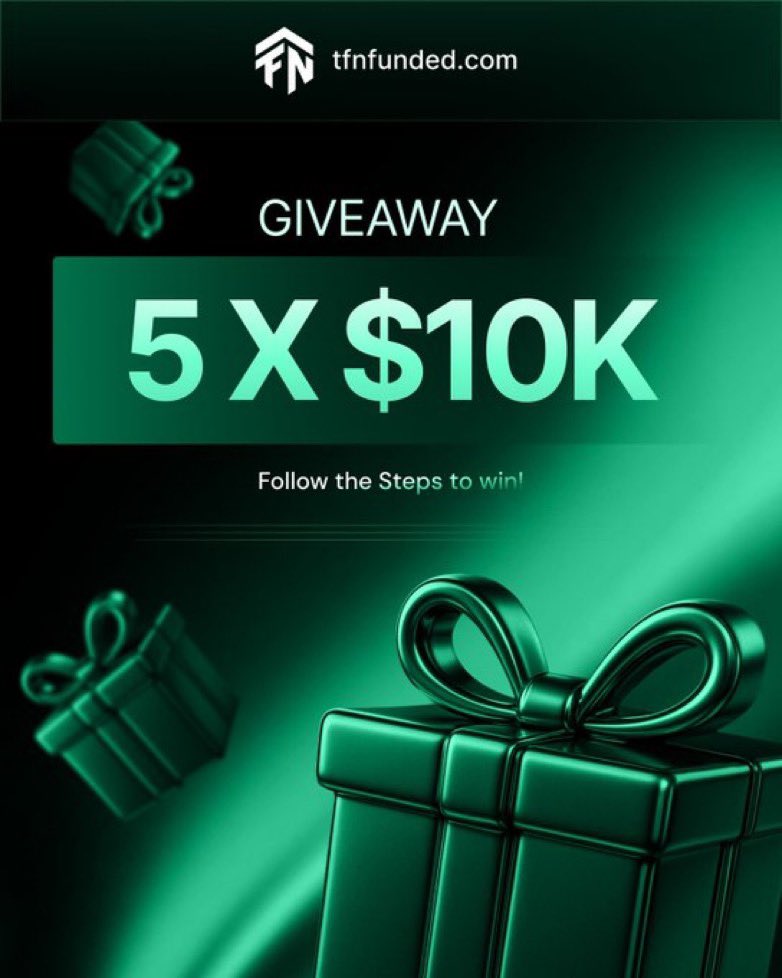 💚 5 x $10K TFN Funded Account Giveaway! 💚

To enter:
1️⃣ Follow @TFNFunded, <a href="/neyion10/">NEYION</a>, <a href="/Utaka44/">ADEMOLA</a> 
2️⃣ Like + repost this post
3️⃣ Tag 3 trader friends (no influencers)
4️⃣ Join the Discord 👉 discord.gg/u8PtEfm6KZ￼

🎁 Bonus: Use my code [AFFILIATE CODE] for 40% OFF TFN Edge ($30