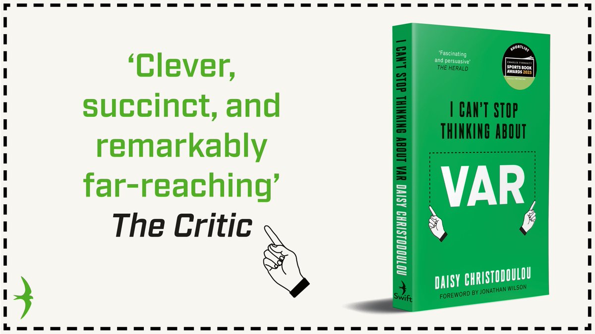 _SwiftPress's tweet image. &apos;Clever, succinct, and remarkably far-reaching&apos; @thecriticmag

I Can&apos;t Stop Thinking About VAR by @daisychristo publishes in paperback today.

Buy your copy: bit.ly/AboutVAR