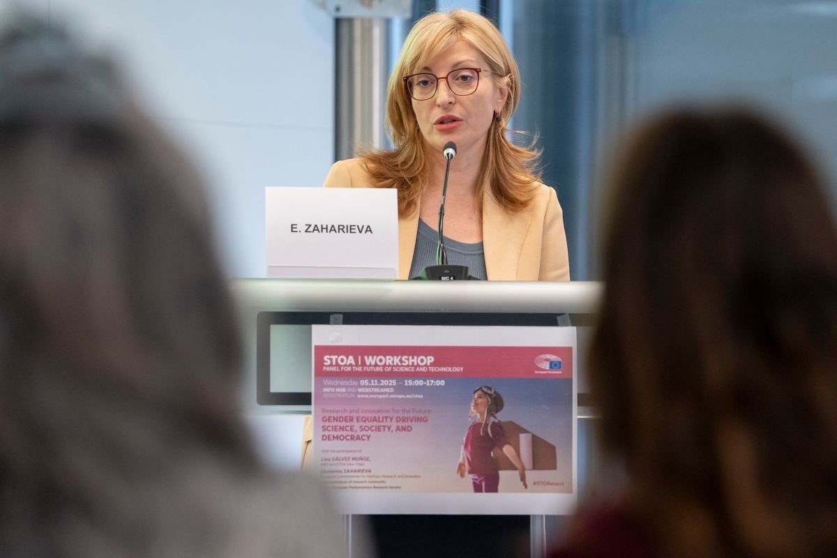 EZaharievaEU's tweet image. At the @EP_ScienceTech #STOA event with @LinaGalvezMunoz, I shared a simple truth:
Europe cannot lead in research and innovation if half its talent remains invisible.
Gender equality is not a slogan — it’s a condition for progress, safety, and competitiveness.