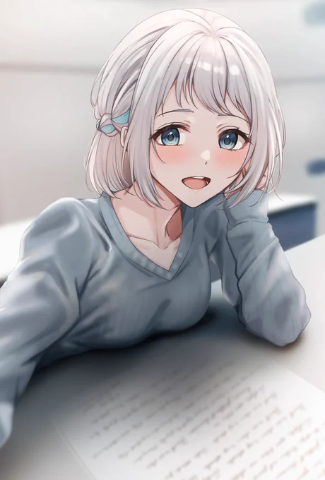 後ろの席の葛城さん。 #学マス