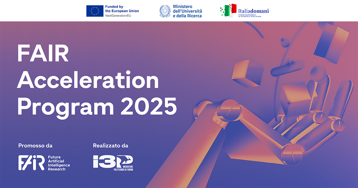 fondazione_fair's tweet image. #FAIR e @I3P_Torino lanciano il FAIR Acceleration Program 2025: 6 progetti innovativi sull’#AI intraprendono un percorso di accelerazione su misura per trasformare la ricerca in impresa. Culminerà l’11/12 a Roma, durante la FAIR General Conference 25.
fondazione-fair.it/news/la-fondaz…