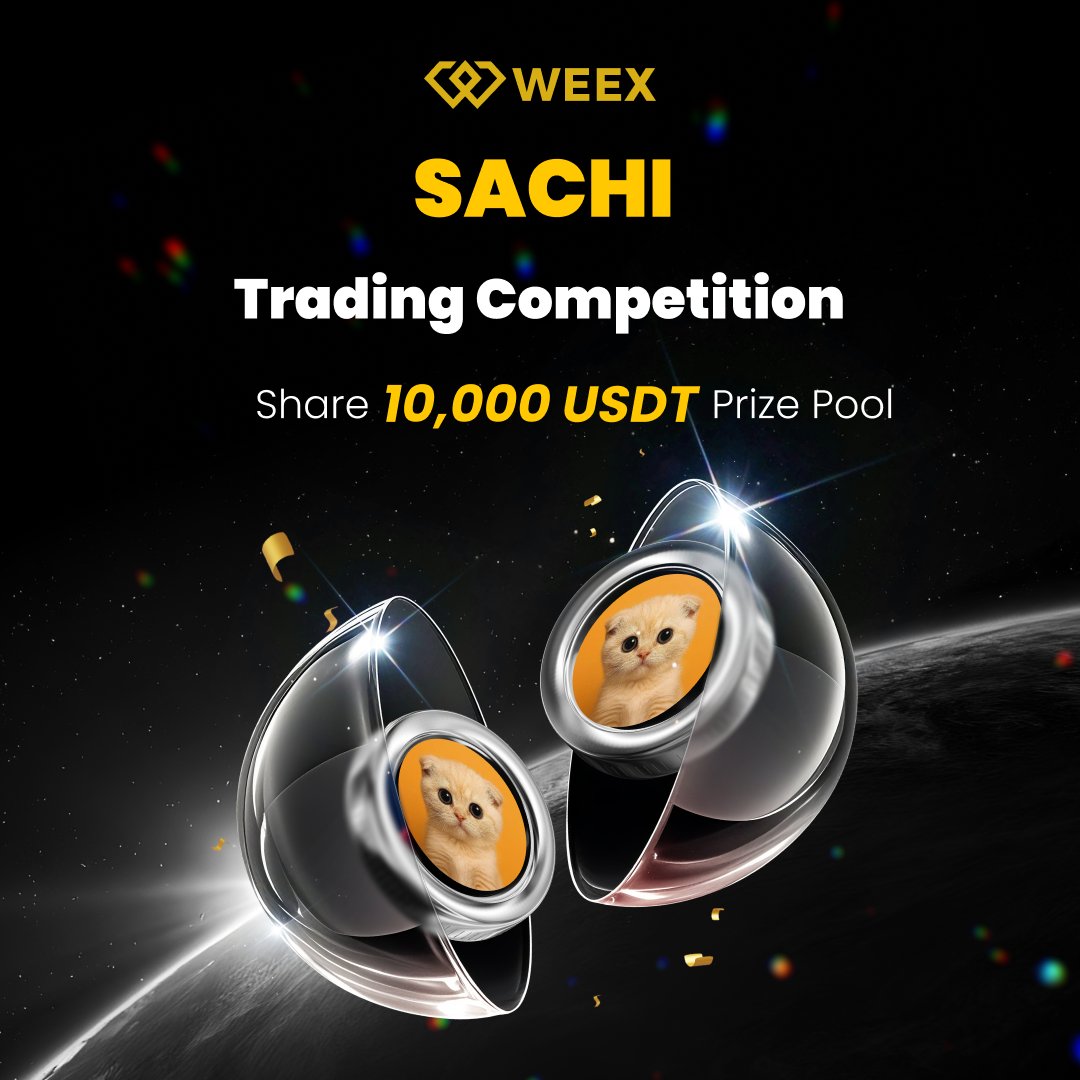 🎁 Trade $SACHI and share a 10,000 USDT airdrop!
📅 2025/11/06 17:00:00 - 2025/11/13 17:00:00 (UTC+8)

👉 Join: weex.com/events/promo/s…
👀 Follow: <a href="/WEEX_Official/">WEEX</a>
❤️ RT + LIKE

#WEEXListing #Airdrop