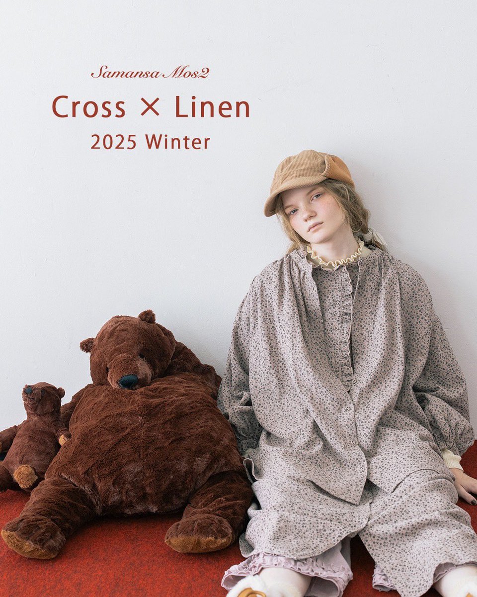 sm2_press's tweet photo. 【本日より発売！「Cross×Linen】 

人気のオリジナル麻素材シリーズ、
「Cross×Linen」の冬の新作が登場！

フリルやギャザーなど大人可愛いディティールに注目の全4アイテムをご用意。
小花柄やシックな冬色をのぞかせて
レイヤードスタイルを楽しんで♪

▼詳細はこちら▼
https://t.co/nvhqYT5UYd https://t.co/h3BddjjSzH