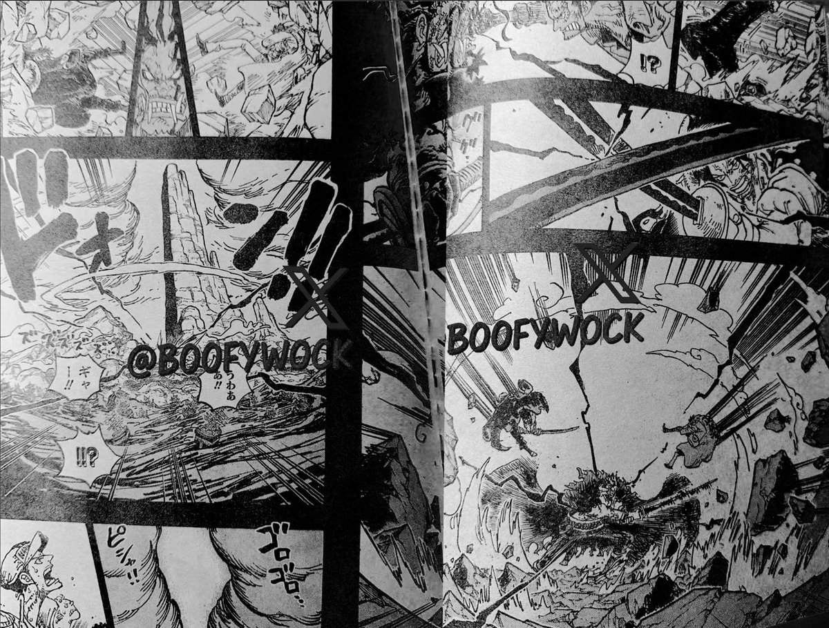 Leleo2211's tweet image. #ONEPIECE1165 I've seen people say this is a Rocks solo skysplit, what yall reckon?