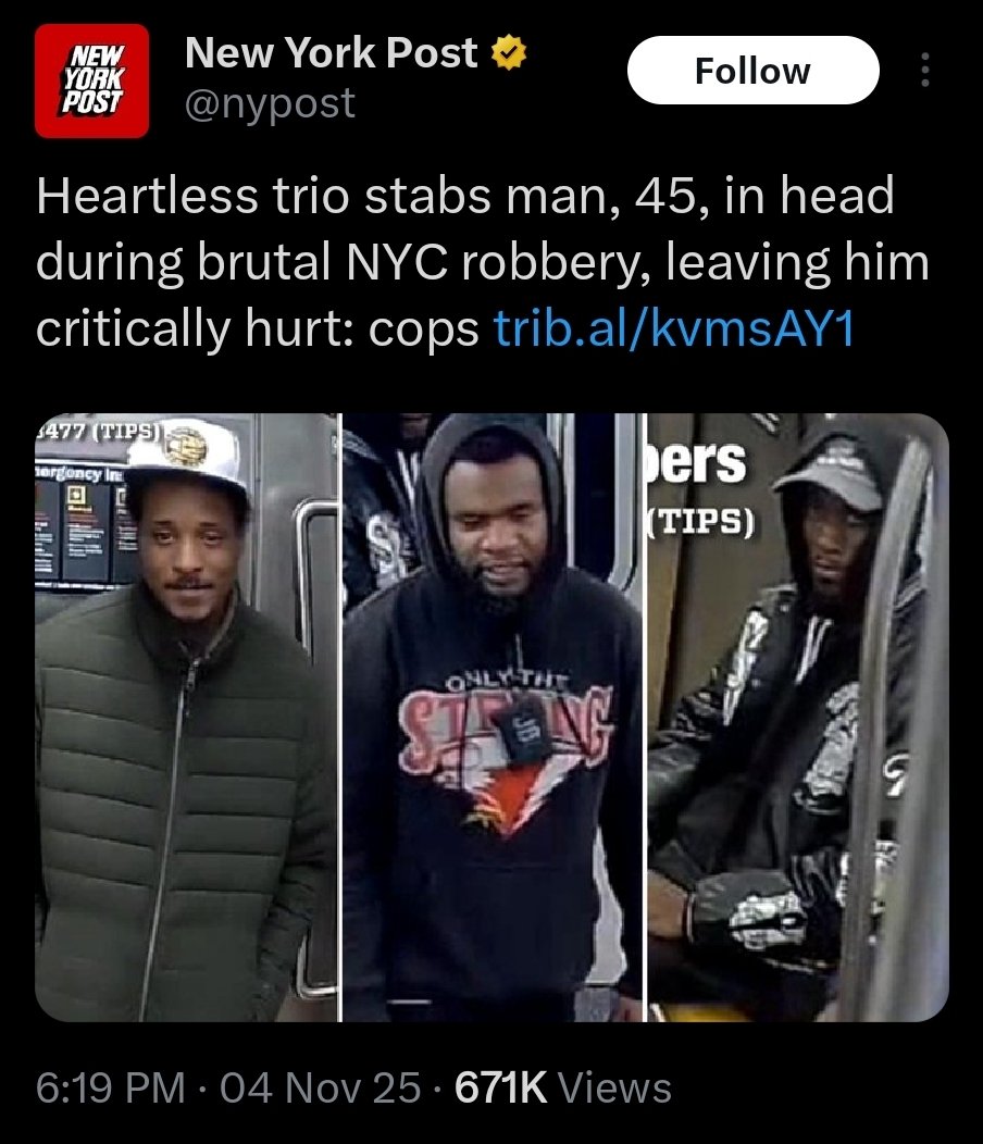 ColonelJCuster's tweet image. "Heartless trio"...these NY Post euphemisms are getting out of hand