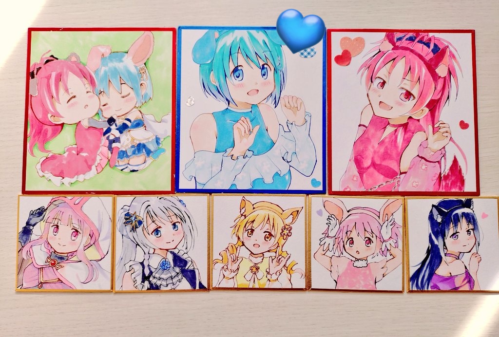 プリレコ15の頒布物です✨️
小色紙（上段）と
豆色紙（下段）です

💙ついてるのはお取り置き済です