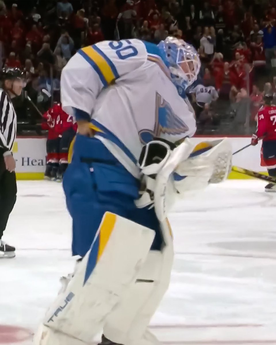 *Ovechkin scores historic goal*  

Sorokin: Here, take my stick. 
Binnington: What's that puck worth on eBay?