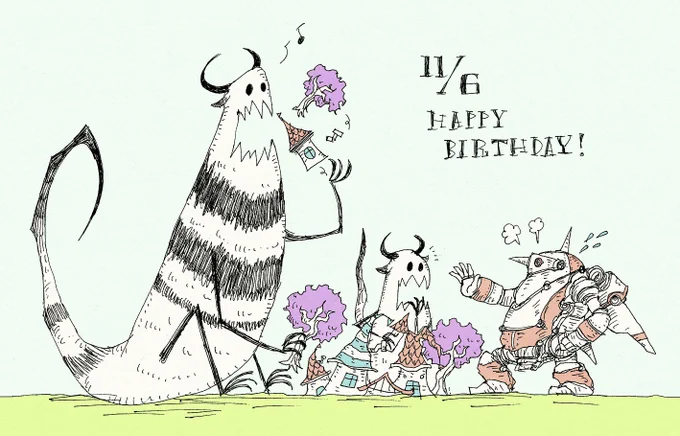 毎日誰かの誕生日!11月6日生まれの方、 お誕生日おめでとうございます! 11/6生まれの方に届くと嬉しいです! 嬉しい悲鳴があがる1日となりますように! #誕生日 #11月6日