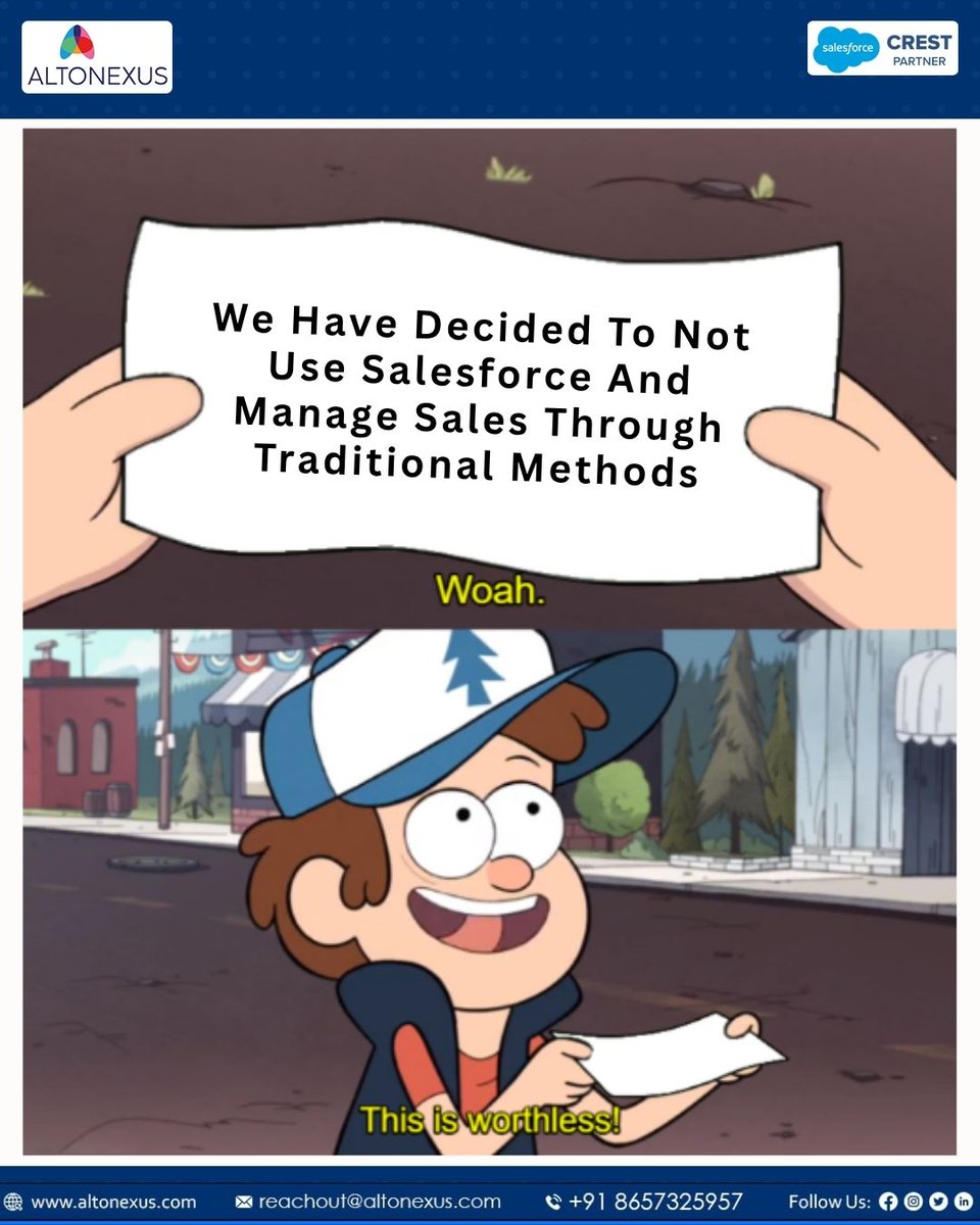 altonexus_info's tweet image. Ditch spreadsheets and inbox ping‑pong. Altonexus implements Salesforce so you get real pipeline visibility, swift approvals, and exec‑ready dashboards. Faster quotes, cleaner handoffs wins you can trust. #Salesforce #QuoteToCash #PipelineVisibility #Altonexus