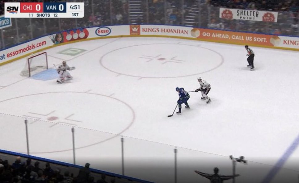 Elias Pettersson didn’t shoot any of these pucks #Canucks